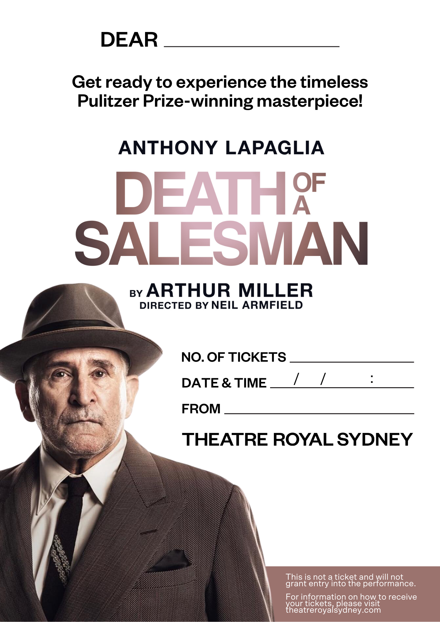 Theatre Royal Sydney Gift Certificate